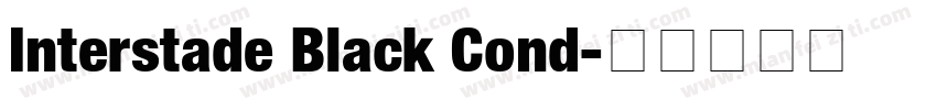 Interstade Black Cond字体转换
